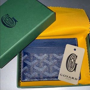 Blue Goyard Card Holder